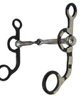 AJ Tack Argentine Snaffle Bit with Engraved Cheeks