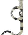 AJ Tack Argentine Snaffle Bit with Engraved Cheeks