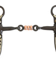 AJ Tack Argentine Three Piece Copper Dog Bone Snaffle Bit