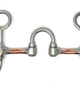 AJ Tack Argentine Stainless Steel Short Shank Correction Bit with Copper Bars
