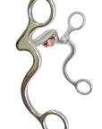 AJ Tack S Shank Low Port Roller Grazing Bit