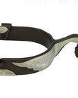 AJ Tack Men's Swan Shank Antique Brown Spurs