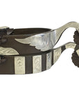 AJ Tack Men's Swan Shank Antique Brown Spurs