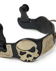 AJ Tack Men's Antique Brown Pirate Skull Bumper Spurs