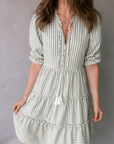 Bailey Sleeve Tiered Flattering Dress