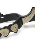 AJ Tack Youth Antique Brown Hearts Spurs