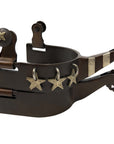 AJ Tack Ladies Antique Brown Star Charm Spurs
