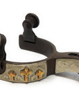 AJ Tack Baby Three Crosses Show Spurs & Spur Straps Set
