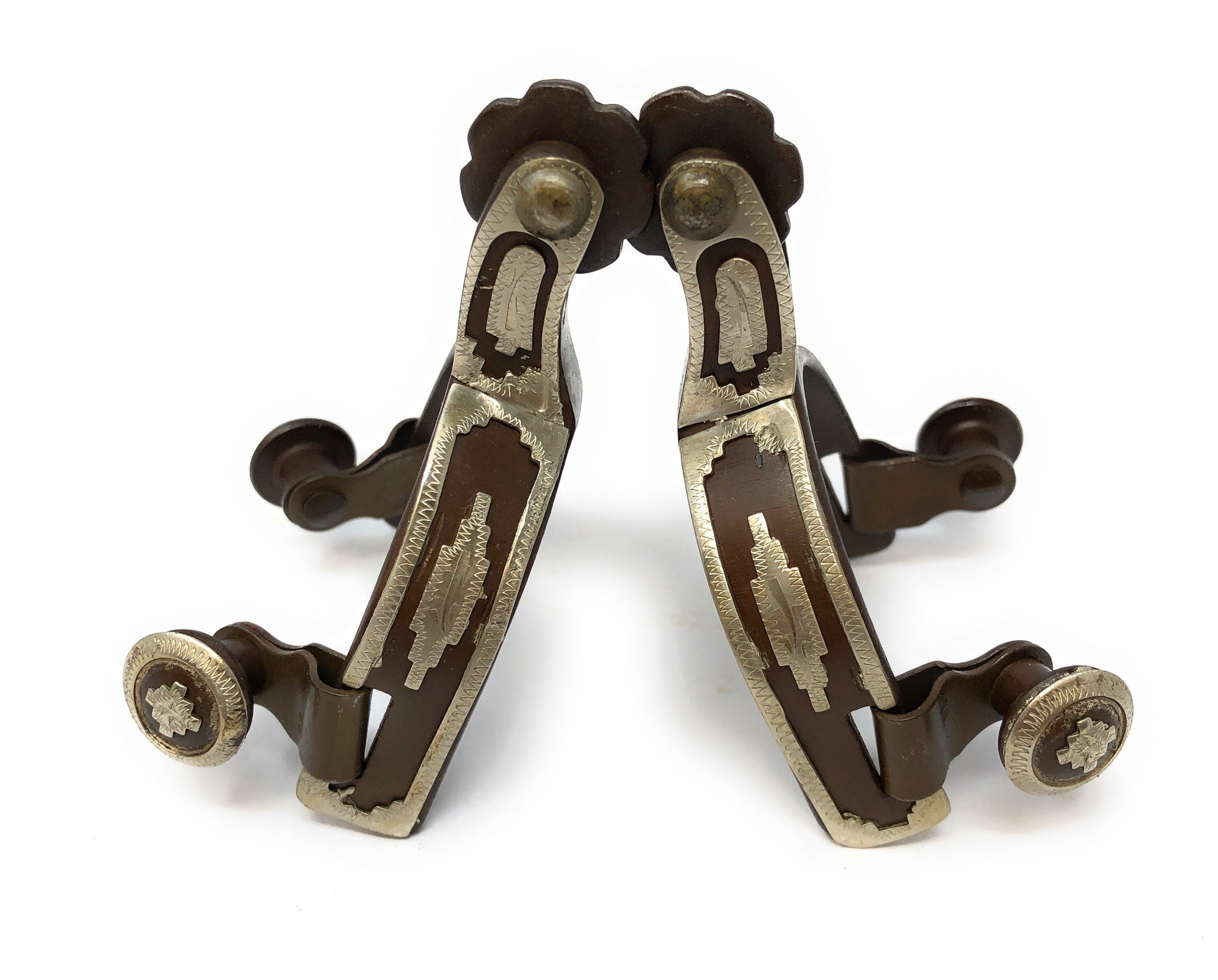 AJ Tack Baby Southwest Show Spurs &amp; Spur Straps Set