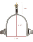 AJ Tack Youth Stainless Steel Flower Engraved Spurs