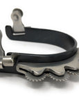 AJ Tack Ladies Black Horizontal Rowels Bumper Spurs