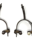 AJ Tack Ladies Antique Brown Cross Offset Spurs