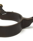 AJ Tack Men's Antique Brown Team Roping Spur Set