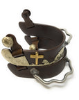 AJ Tack Men's Antique Brown Praying Cowboy Bumper Spurs