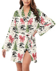 Baha Ranch Praying Cowboy Christmas Western Cowgirl Satin Robe