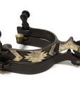 AJ Tack Men's Antique Brown Southwest Engraved Spurs
