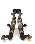 AJ Tack Men's Antique Brown Southwest Engraved Spurs