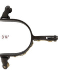 AJ Tack Men's Antique Brown Longhorn and Barbwire Spurs