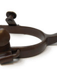 AJ Tack Youth Antique Brown Steer Head Spurs Package