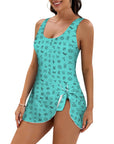 Baha Ranch Cattle Brands Skirted Swimsuit