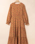 Charleigh Sleeve Tiered Maxi PLUS Dress