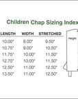 Child Medium Brown Half Suede Leather Chaps By Perris