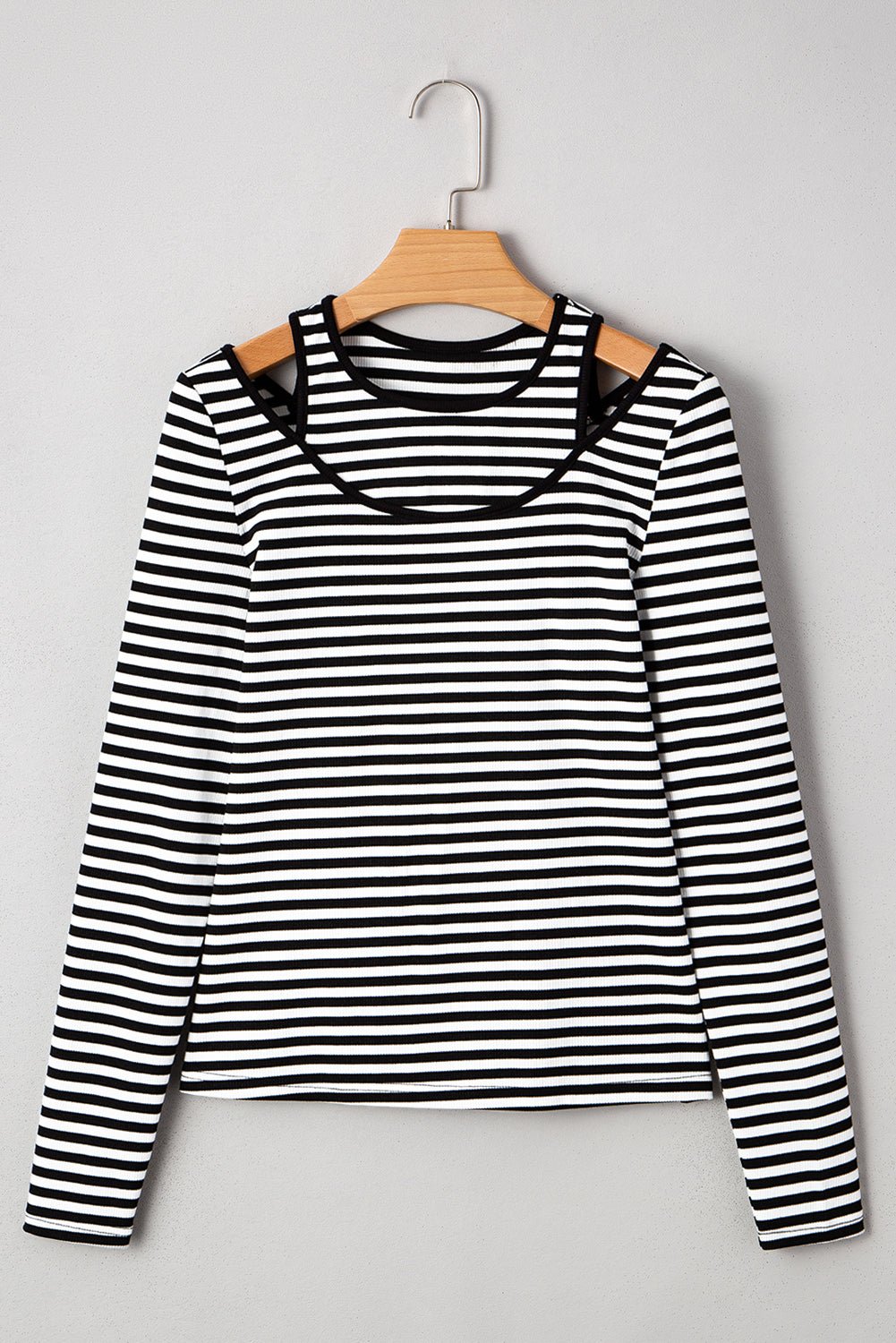 Remi Stripe Double-layer Long Sleeve Top