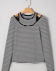 Remi Stripe Double-layer Long Sleeve Top
