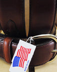 26 In Hilason Silver Creek Western Leather Mens Womens Belt Brown