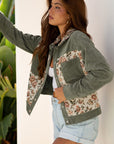 Evelyn Retro Floral Patchwork Shirt