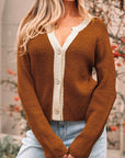 Gabriella Knit Neckline Short Cardigan