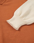 Abigail Edge Bubble Sleeve Sweater