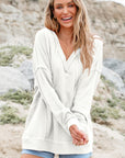 Mara Shoulder Exposed Seam Hoodie