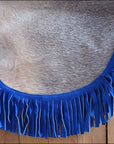 HILASON Western Pro Rodeo Bronc Bull Riding Genuine Leather Chinks Natural Hair | Handmade for Adults Hand Tooled Adult