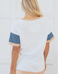 Kensley Patchwork Side Split Tunic Top