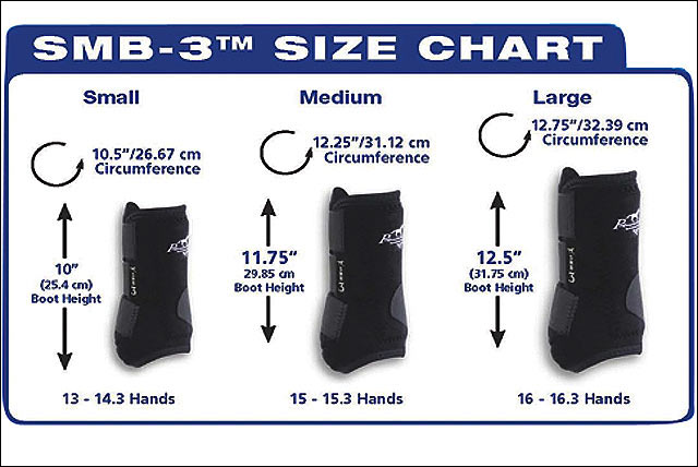 Black Large Professional Choice Smb3 Sports Medicine Horse Boots Sold In Pair