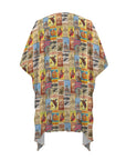 Baha Ranch Vintage Rodeo Poster Duster Kimono Coverup Women's Long Cover Up