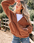 Bethany Up Hooded Sherpa Jacket