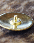 Screw Back Concho State Of Texas Star W/ Rope Edge Saddle