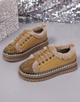 Harper Lace Up Flat Shoes