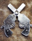 Western Screw Back Concho Crystal Bling Cross Pistol Saddle Cowgirl