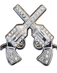 Western Screw Back Concho Crystal Bling Cross Pistol Saddle Cowgirl