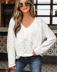 Tessabina Patchwork Embroidered Top