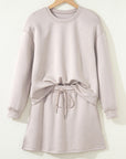 Ava Pullover Drawstring Mini Skirt
