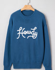 Emiyra Embroidered Graphic Western Sweater