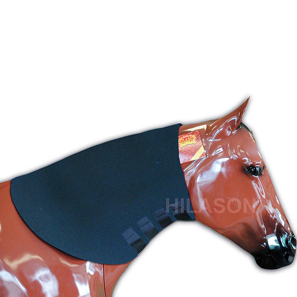 Large Black Hilason Heavy Duty Horse Neoprene Neck Sweat Wrap Grooming Tack