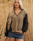 Monanaya Cuff Quarter Zip Hoodie