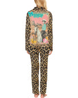 Baha Ranch Retro Pop Western Leopard Pajamas Set