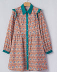 Alia Floral Contrast Collared Shirt