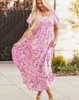 Raina Sleeve Flowy Long Dress